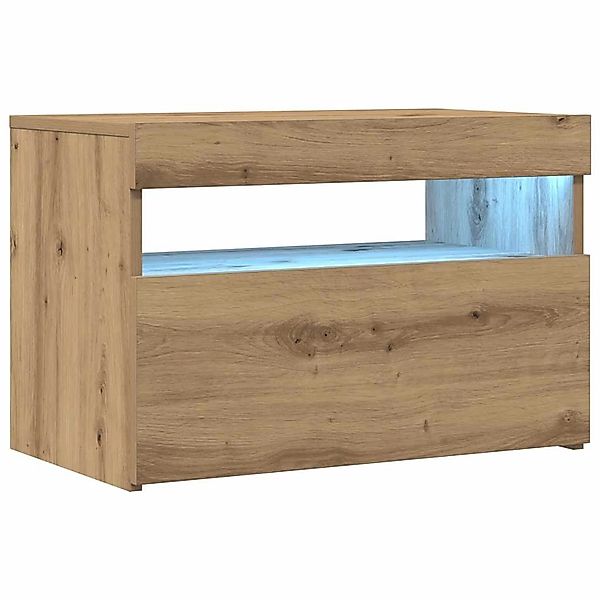 vidaXL TV-Schrank mit LED-Leuchten Artisan-Eiche 60x35x40 cm 856311 günstig online kaufen