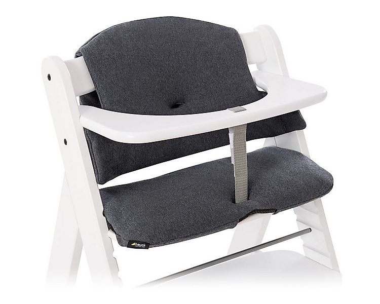 Hauck Hochstuhlauflage Deluxe - Select Line - Jersey Charcoal, 2 tlg. Sitzk günstig online kaufen