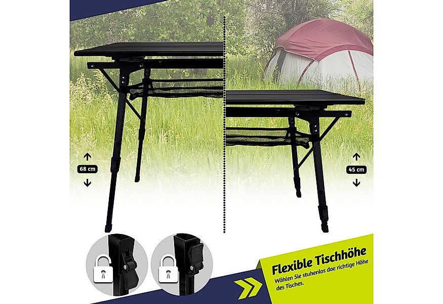 Goods+Gadgets Campingtisch Aluminium Campingtisch – Leicht, faltbar & wette günstig online kaufen