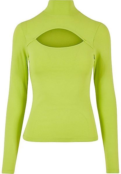 URBAN CLASSICS Langarmshirt Urban Classics Damen Ladies Cut-Out Turtleneck günstig online kaufen