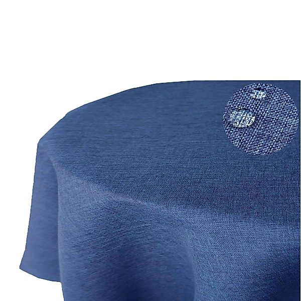 Tischdecke Leinenoptik OVAL Tischdecke uni Gartentischdecke, bügelfrei, Lot günstig online kaufen