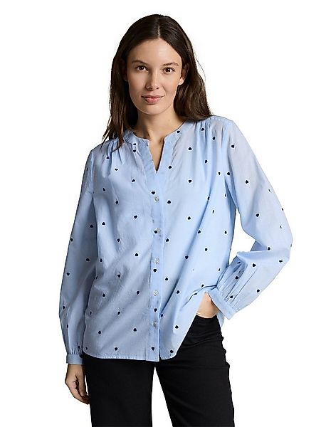 TOM TAILOR Klassische Bluse mit All-Over Print günstig online kaufen