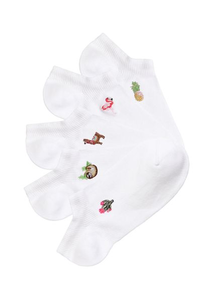 H.I.S Sneakersocken Packung, 5 Stk. tlg. mit Motivstickerei günstig online kaufen