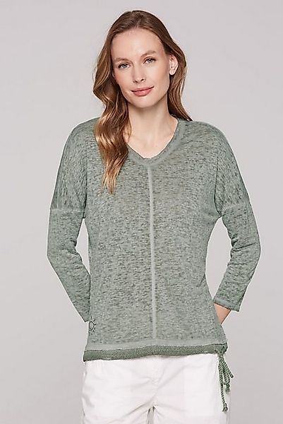 SOCCX 3/4-Arm-Shirt mit überschnittenen Schultern günstig online kaufen