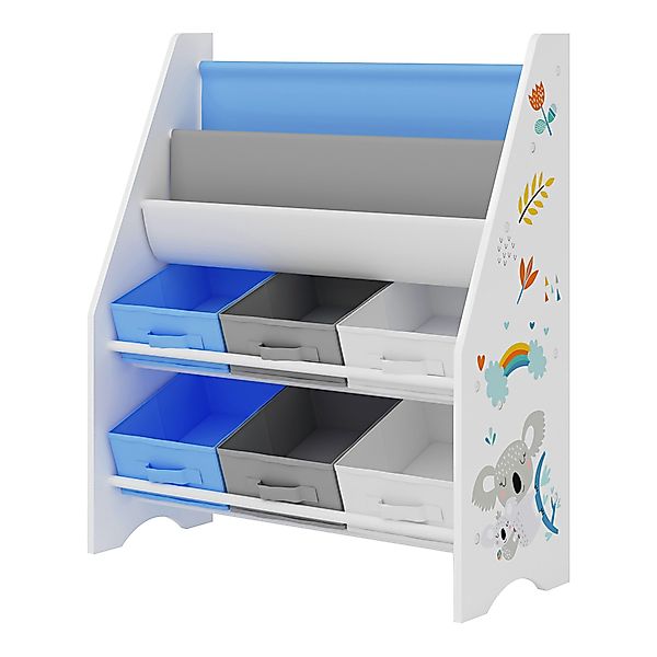 en.casa Kinderregal, »Ponteceso« Koala-Motiv 74 x günstig online kaufen