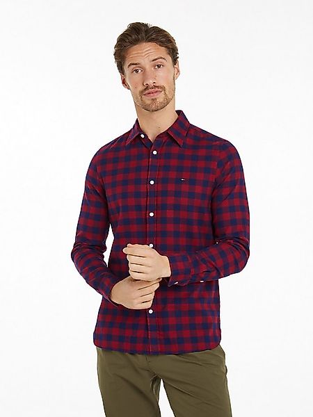Tommy Hilfiger Langarmhemd BRUSHED GINGHAM Slim Fit SHIRT modisch kariert günstig online kaufen