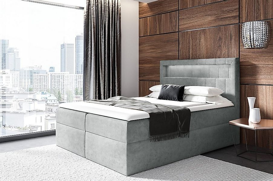 Fun Möbel Boxbett Schlafzimmerbett STORM in Stoff oder Kunstleder (Inkl. Ab günstig online kaufen