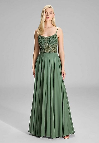 Hey Kyla Abendkleid - Chiffonkleid mit besticktem Top Taillierter Schnitt m günstig online kaufen