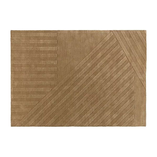 Levels Wollteppich stripes beige 200 x 300cm günstig online kaufen