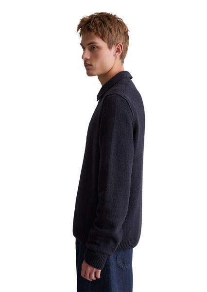 Marc O'Polo DENIM Langarm-Poloshirt aus Bio-Baumwolle günstig online kaufen