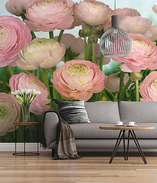 Komar Fototapete »Gentle Rosé - Größe 368 x 254 cm«, bedruckt, Wohnzimmer, günstig online kaufen