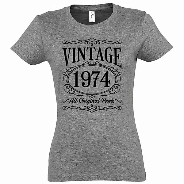 Youth Designz T-Shirt Vintage 1974 Damen Tshirt zum 50. Geburtstag mit lust günstig online kaufen