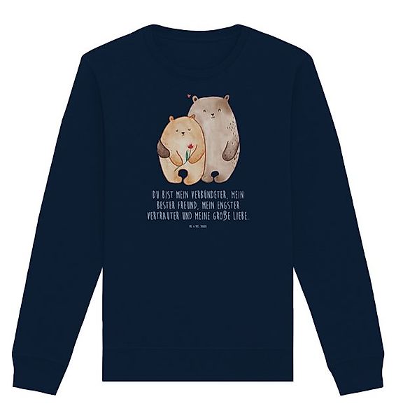 Mr. & Mrs. Panda Longpullover Größe M Bären Liebe - French Navy - Geschenk, günstig online kaufen