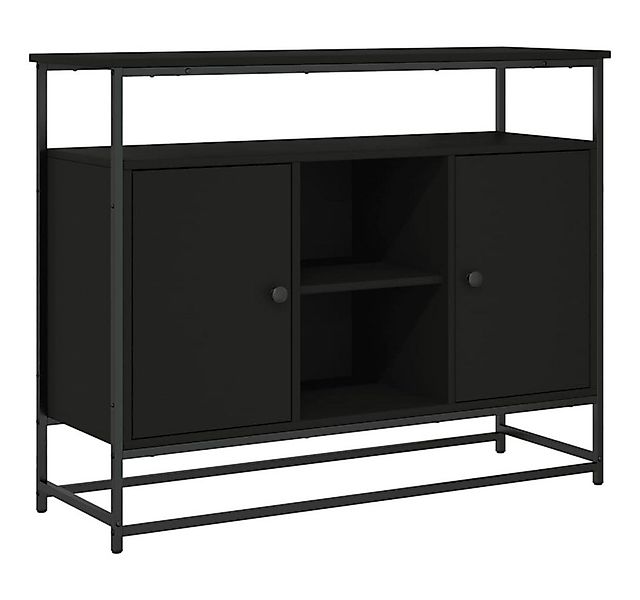 furnicato Sideboard Schwarz 100x35x80 cm Holzwerkstoff (1 St) günstig online kaufen