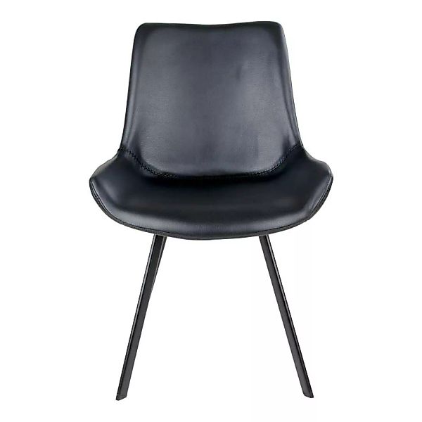 Kunstleder Stühle mit Schalensitz Gestell aus Metall (2er Set) günstig online kaufen
