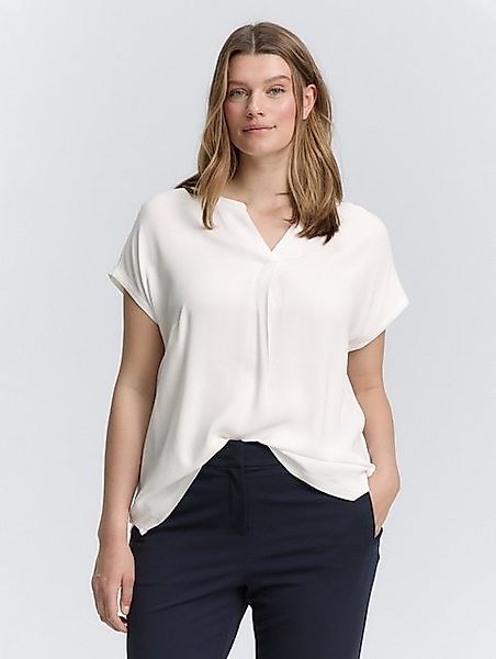TOM TAILOR PLUS T-Shirt Plus Size - Blusenshirt im Material-Mix günstig online kaufen