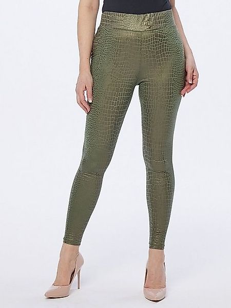 MONACO blue Leggings Leggings figurbetont mit Krokoprägung günstig online kaufen