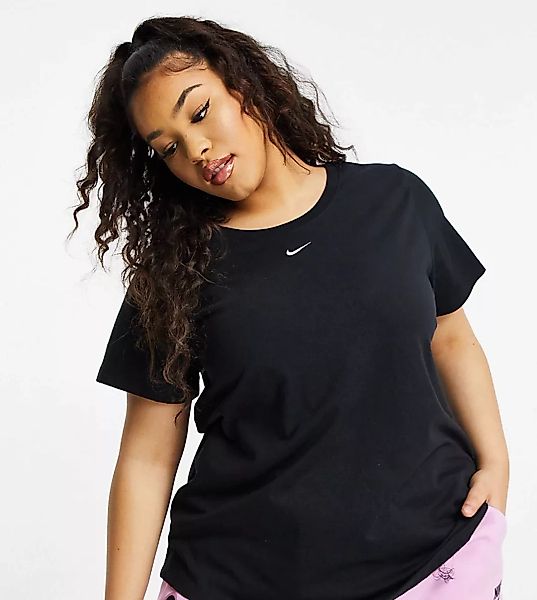 Nike – Move To Zero Plus – Basic-T-Shirt in Schwarz günstig online kaufen