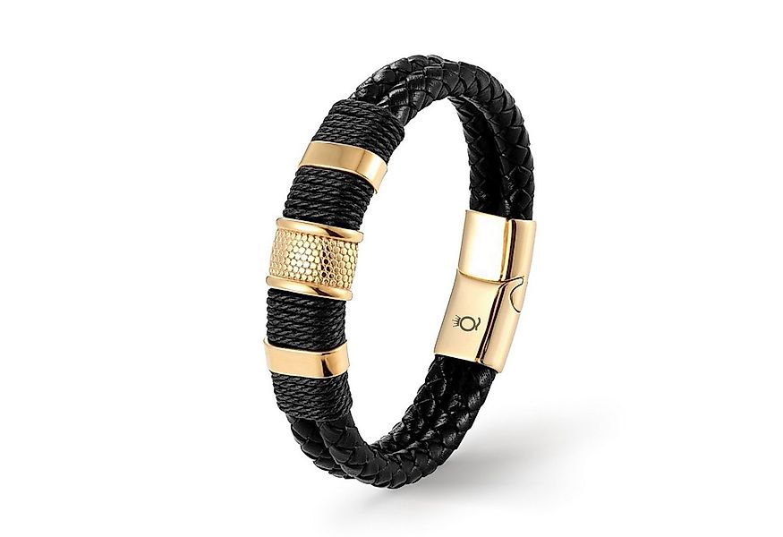UNIQAL.de Lederarmband PREMIUM STYLE Geflochtenes Echtleder mit Edelstahl & günstig online kaufen