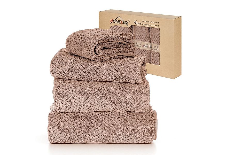 HOMELUX Handtuch Set 2 / 3 / 4 teilig Badetuch Set + Towel saugstarkes Frot günstig online kaufen