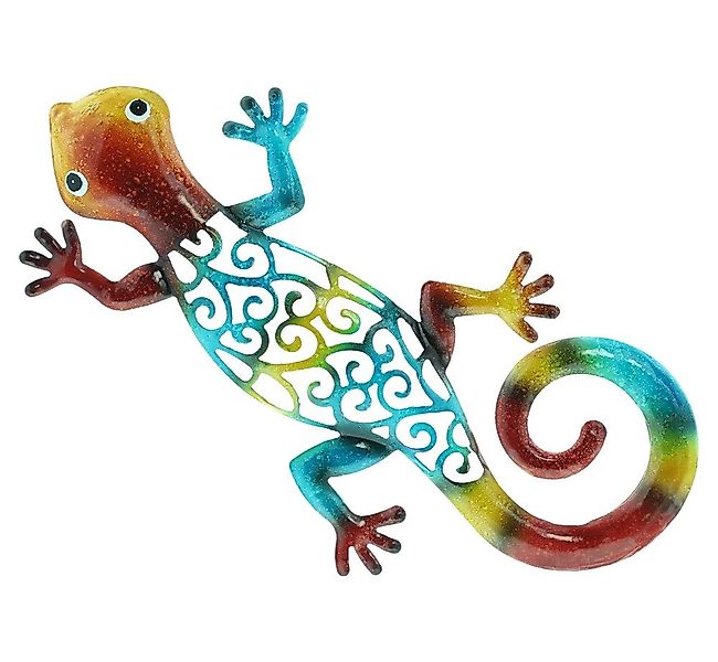 Home-trends24.de Tierfigur Gecko Regenbogenfarbe Metall Figur günstig online kaufen