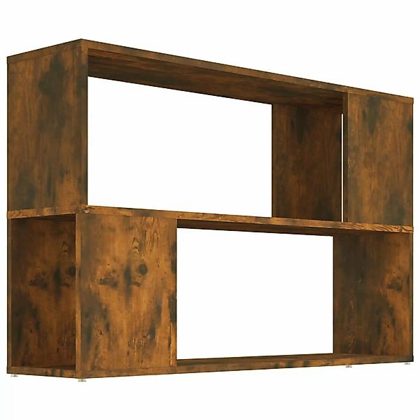 vidaXL Bücherregal Räuchereiche 100x24x63 cm Holzwerkstoff günstig online kaufen
