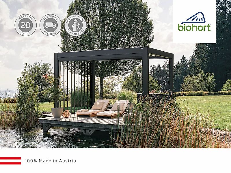 Biohort Rollo ", Sonnenschutz für 3,5m-Seite von biohort Pergola" Lichtschu günstig online kaufen