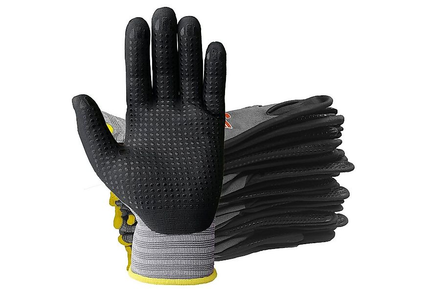 GUARD 5 Arbeitshandschuhe Montagehandschuhe mit Noppen (Art. 11580GN) (12-S günstig online kaufen