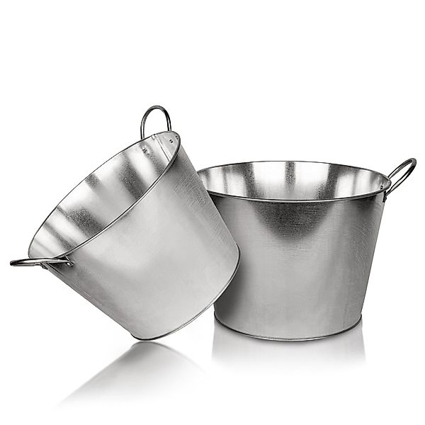 BigDean Pflanzschale Zinkwanne rund – extra günstig online kaufen