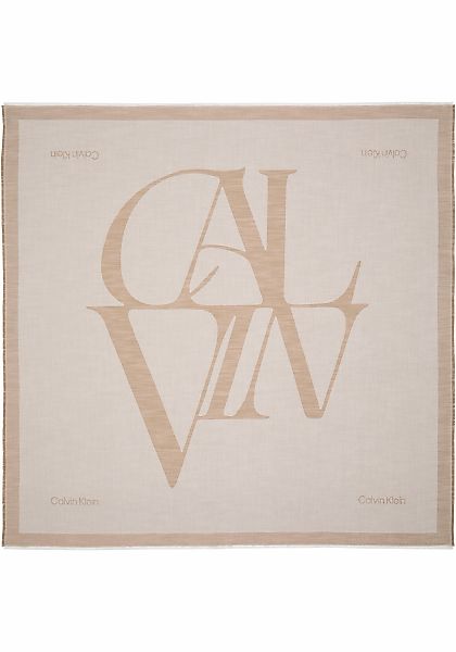Calvin Klein Modetuch "CALVIN CHAMBRAY SQUARE SCARF" Mit Markenlabelemblem günstig online kaufen