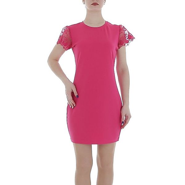 Ital-Design Sommerkleid Damen Freizeit (86164394) Spitze Minikleid in Pink günstig online kaufen