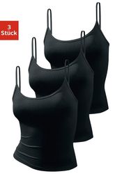 Vivance active Spaghettitop 3er-Pack, aus weicher Microfaser günstig online kaufen