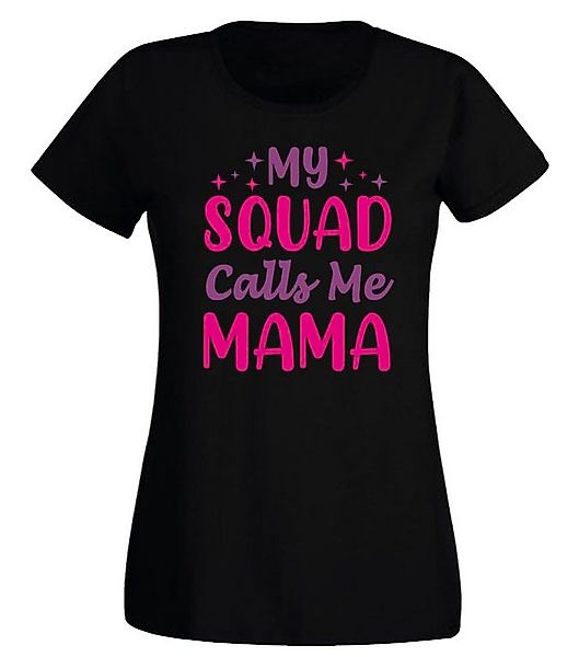 G-graphics T-Shirt Damen T-Shirt - My Squad calls me Mama Slim-fit, mit Fro günstig online kaufen
