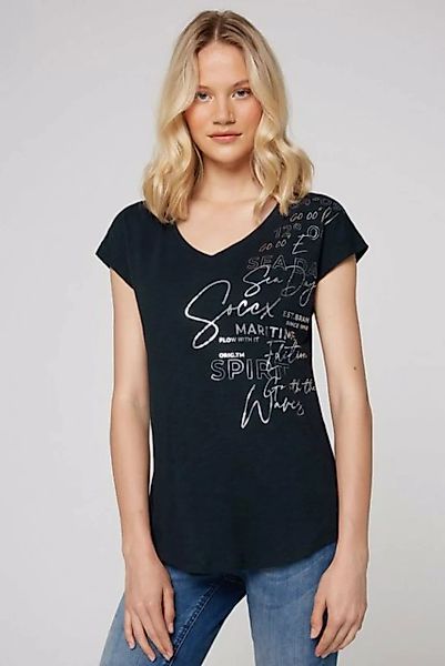 SOCCX V-Shirt aus Baumwolle günstig online kaufen