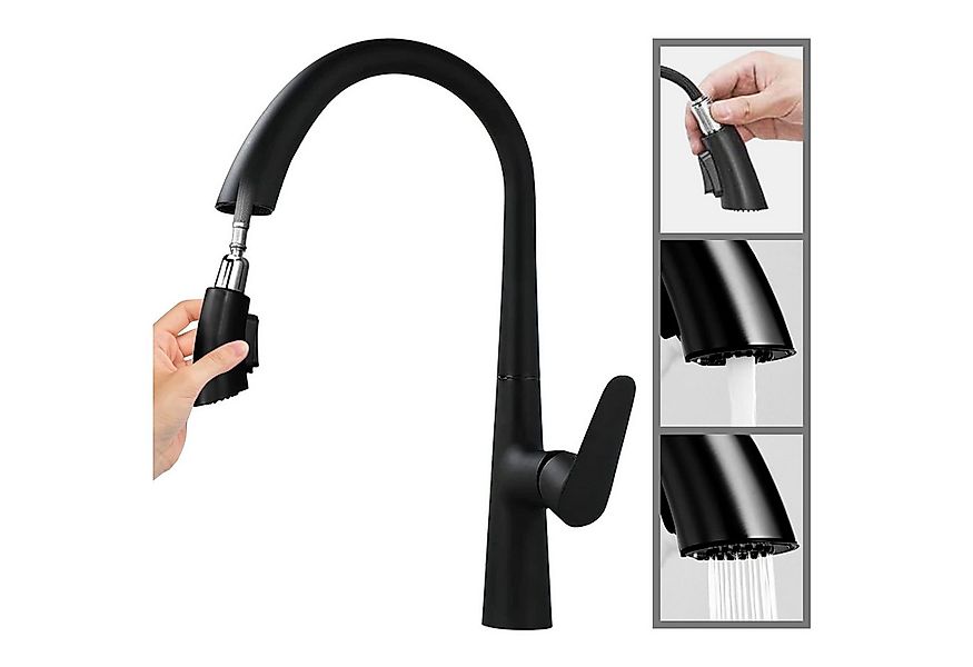 SEHAUSEU Küchenarmatur Wasserhahn Küche Bad Spültischarmatur Waschtischarma günstig online kaufen