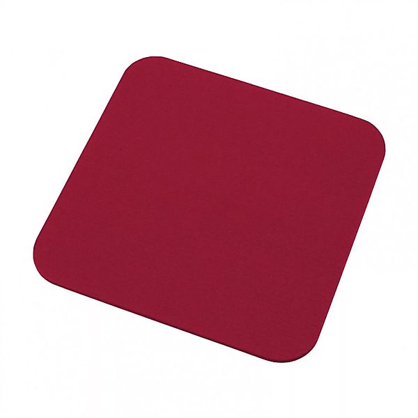 Hey-Sign - Tischset 4er Set mit abgerundeten Ecken - rot/Filz in 5mm Stärke günstig online kaufen