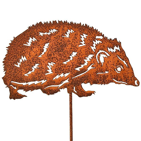 Viana Gartenfigur Gartenstecker Igel Metall Edelrost günstig online kaufen