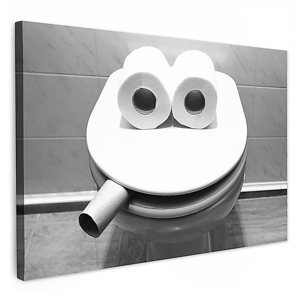 OneMillionCanvasses® Leinwandbild Toilette - Toilettensitz - günstig online kaufen