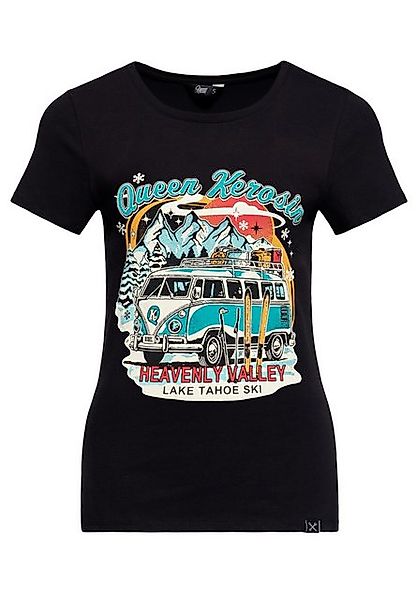 QueenKerosin T-Shirt Heavenly Valley (1-tlg) mit Vintage-Print günstig online kaufen
