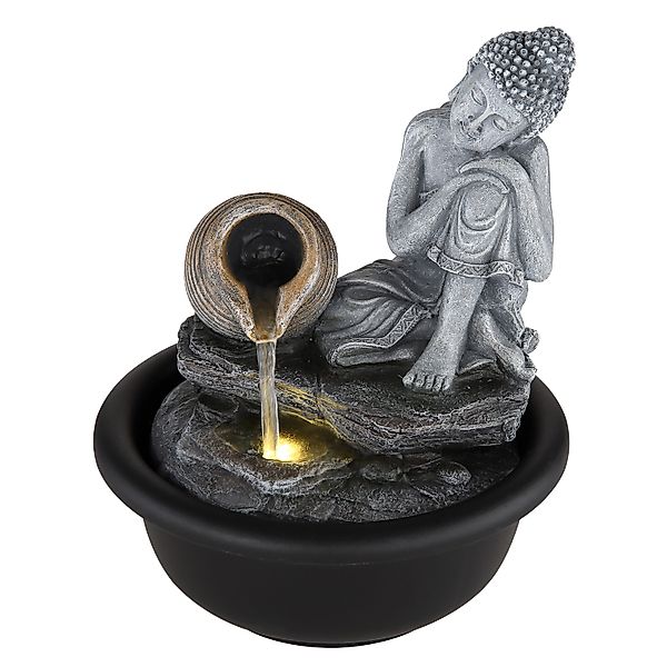 GLOBO LIGHTING Dekolicht FONTANA, LED fest integriert, Warmweiß, Brunnen/gr günstig online kaufen