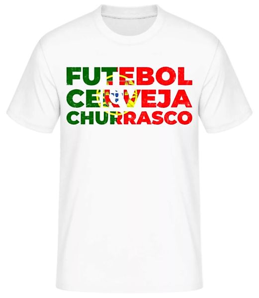 Futebol Cerveja Churrasco · Männer Basic T-Shirt günstig online kaufen
