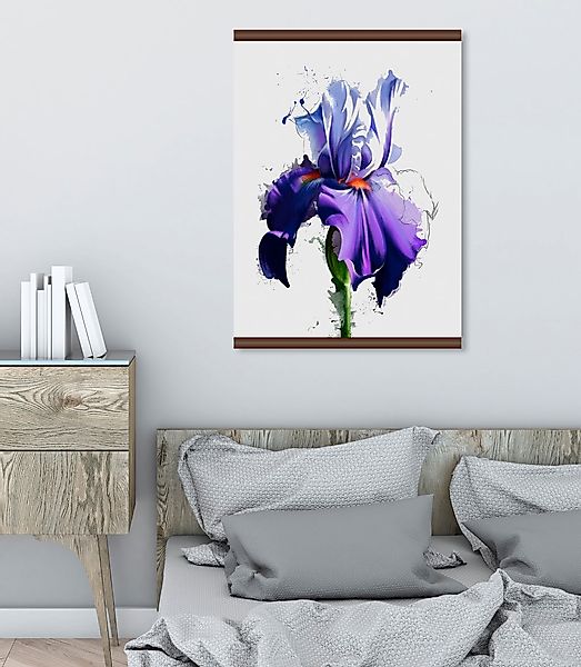 queence Leinwandbild "Lila Blüte", 50x70 cm günstig online kaufen