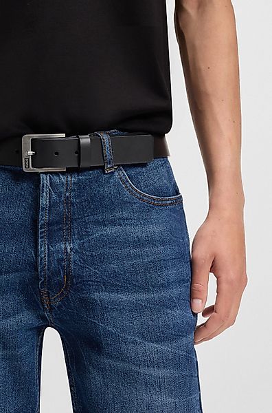 HUGO Ledergürtel "Grover Sz35" mit Logoprägung auf der Schließe günstig online kaufen