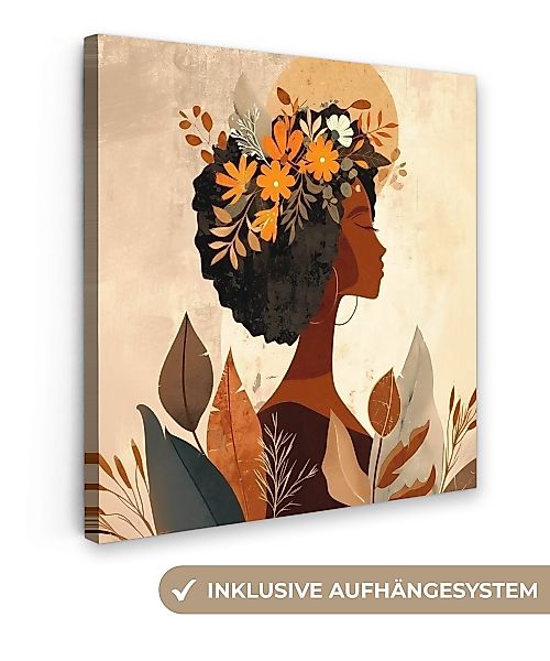 OneMillionCanvasses® Leinwandbild Frau - Locken - günstig online kaufen