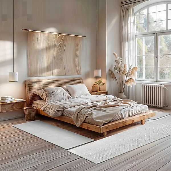 OTTO home Bettumrandung »Wolltraum Pur« Höhe 10 mm Set, 3 Stk. tlg. Wendete günstig online kaufen