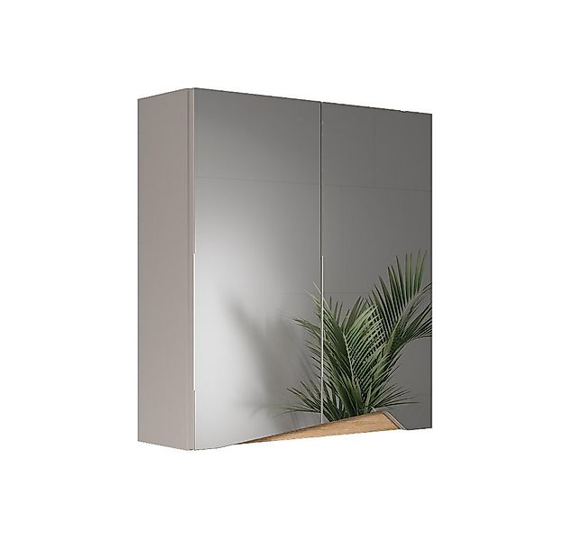 Vicco Badezimmerspiegelschrank Marelle, Greige/Artisan-Eiche, 60 x 67 cm mi günstig online kaufen