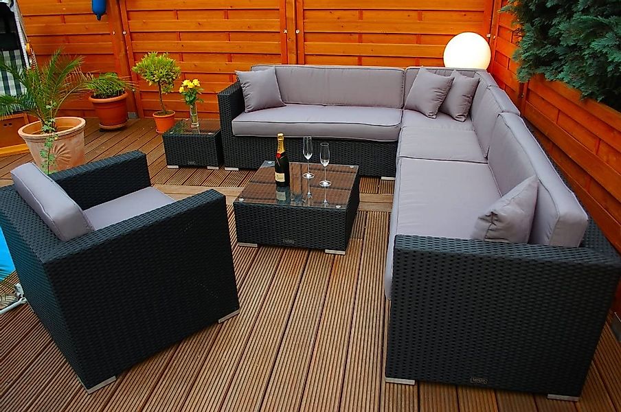 Ragnarök Möbel-Design Gartenlounge-Set Lounge Set Narvik, (Set, Ecklounge, günstig online kaufen