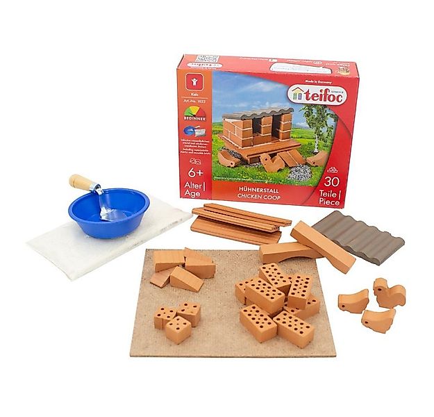 teifoc Hühnerstall Steinbaukasten, (Montessori Spielzeug, 35 St., Bauset), günstig online kaufen
