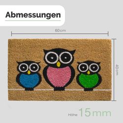 Entrando Fußmatte Kokosfußmatte, Rechteckig, Höhe: 15 günstig online kaufen