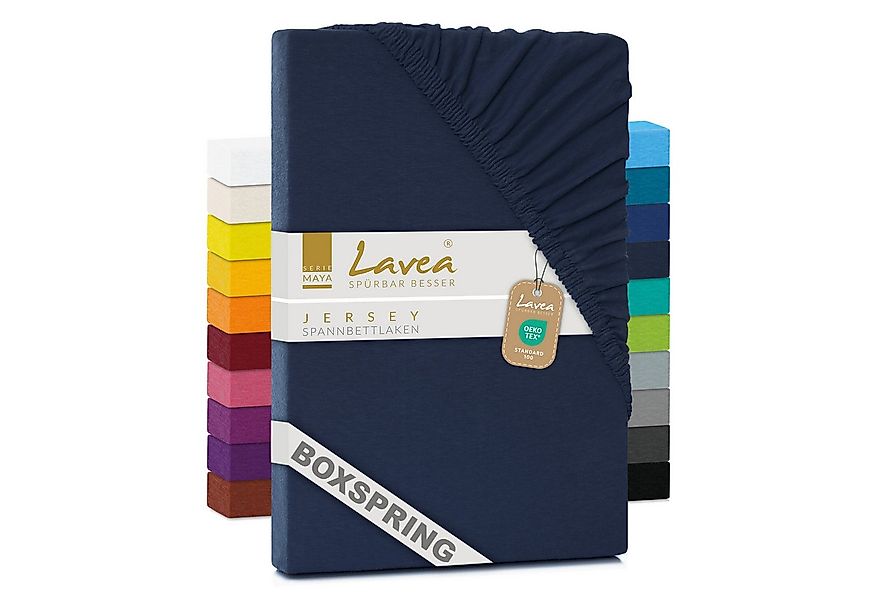 Lavea Spannbettlaken Bettlaken Maya, 180x200cm, 200x200cm, 140x200cm, 160x2 günstig online kaufen